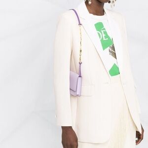 SANDRO PARIS two-tone single-breasted blazer